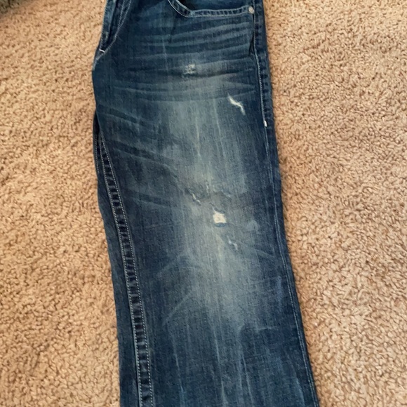 True Religion distressed straight leg jeans 38x34 - Picture 8 of 11